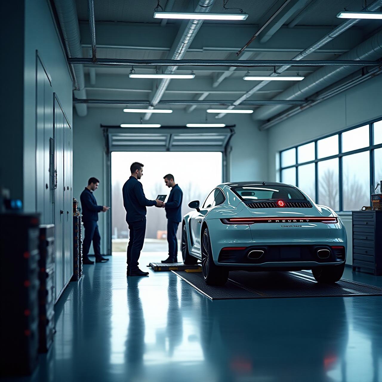 Professionele werkplaats van Grove Performance in Tilburg